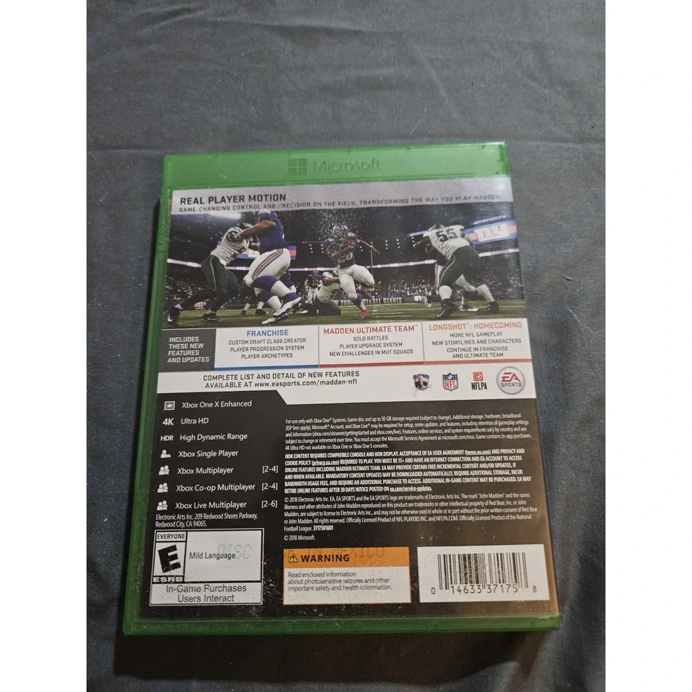 Madden NFL 19 Xbox One EA Sports Football Video Game Antonio Brown Cover